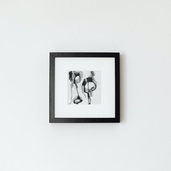 Giclee Fine Art Print Abstract Black and White Home Decor 8x8 - Picture 2 of 3